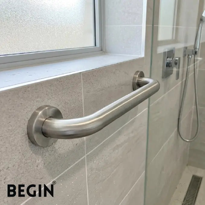 Stainless Steel Grab Bar AD0250 - 9 inch | Begin Faucets