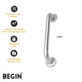 Stainless Steel Grab Bar AD0250 - 9 inch | Begin Faucets