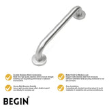 12 Inch Stainless Steel Grab Bar AD0251 – Bathroom Safety Handle | Begin