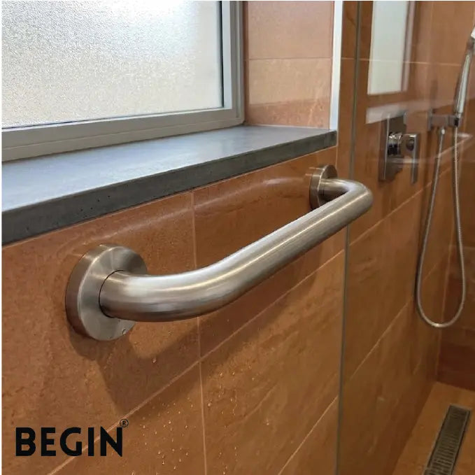 12 Inch Stainless Steel Grab Bar AD0251 – Bathroom Safety Handle | Begin