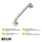 Stainless Steel Grab Bar AD0252 –  15 inch Bathroom Safety Handle | Begin