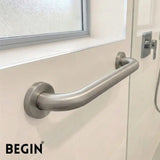 Stainless Steel Grab Bar AD0252 –  15 inch Bathroom Safety Handle | Begin