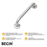 Stainless Steel Grab Bar AD0253 –18 Inch- Bathroom Safety Handle | Begin