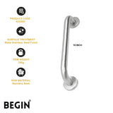 Stainless Steel Grab Bar AD0253 –18 Inch- Bathroom Safety Handle | Begin