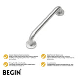 Stainless Steel Grab Bar AD0254 – 24 Inch-Bathroom Safety Handle | Begin Faucets
