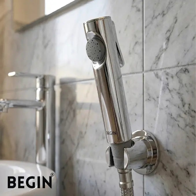 Pixel HI Rise Health Faucet Set AB0103 | BEGIN