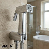Health Faucet Set Square Shape | ABS Plastic Ss304 | Chrome Finish