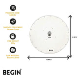 Maze Round High Pressure Overhead Shower Head AB3124 | BEGIN Faucets