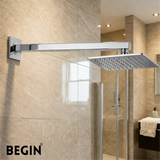 Square Shower Arm 12 Inch Wall Mount AD0161 – Begin Faucets