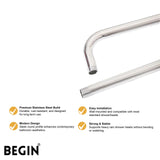 L Bend Shower Arm 12 Inch Wall Mount AD0151 – Begin Faucets