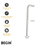 L Bend Shower Arm 12 Inch Wall Mount AD0151 – Begin Faucets