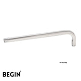 L Bend Shower Arm Wall Mount 15 Inch AD0152 | Begin