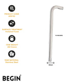L Bend Shower Arm 18 Inch Wall Mount AD0153 – Begin Faucets