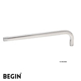 L Bend Shower Arm 18 Inch Wall Mount AD0153 – Begin Faucets