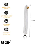 Square Shower Arm 12 Inch Wall Mount AD0161 – Begin Faucets