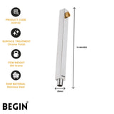 Square Shower Arm 15 Inch Wall Mount AD0162 – Begin