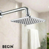 Square Rain Shower Head 6x6 AB3151 – Compact Overhead Shower | Begin Faucets