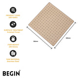 Gold Rain Shower 12x12 AB3154GG – Luxury Overhead Shower | Begin Faucets