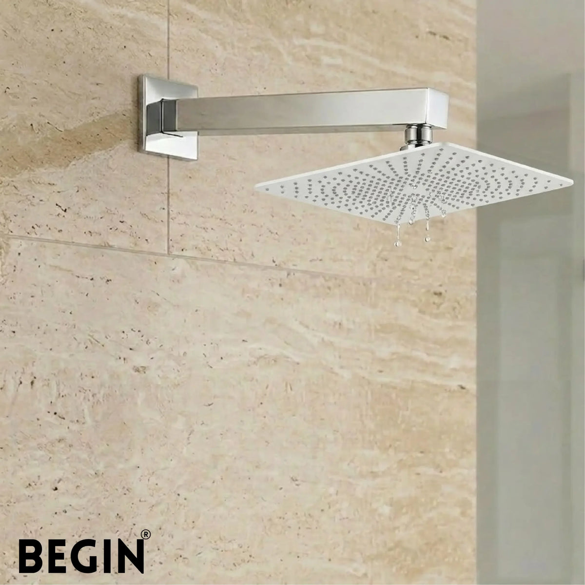 Square Overhead Shower 8x8 Inch AB3172 – Begin Faucets
