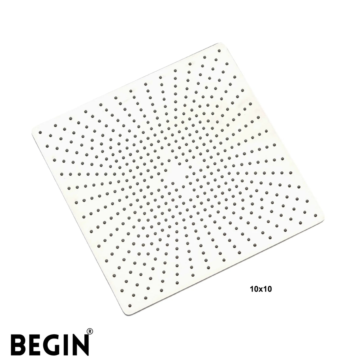 Square Overhead Shower 10x10 Inch AB3173 – Begin Faucets