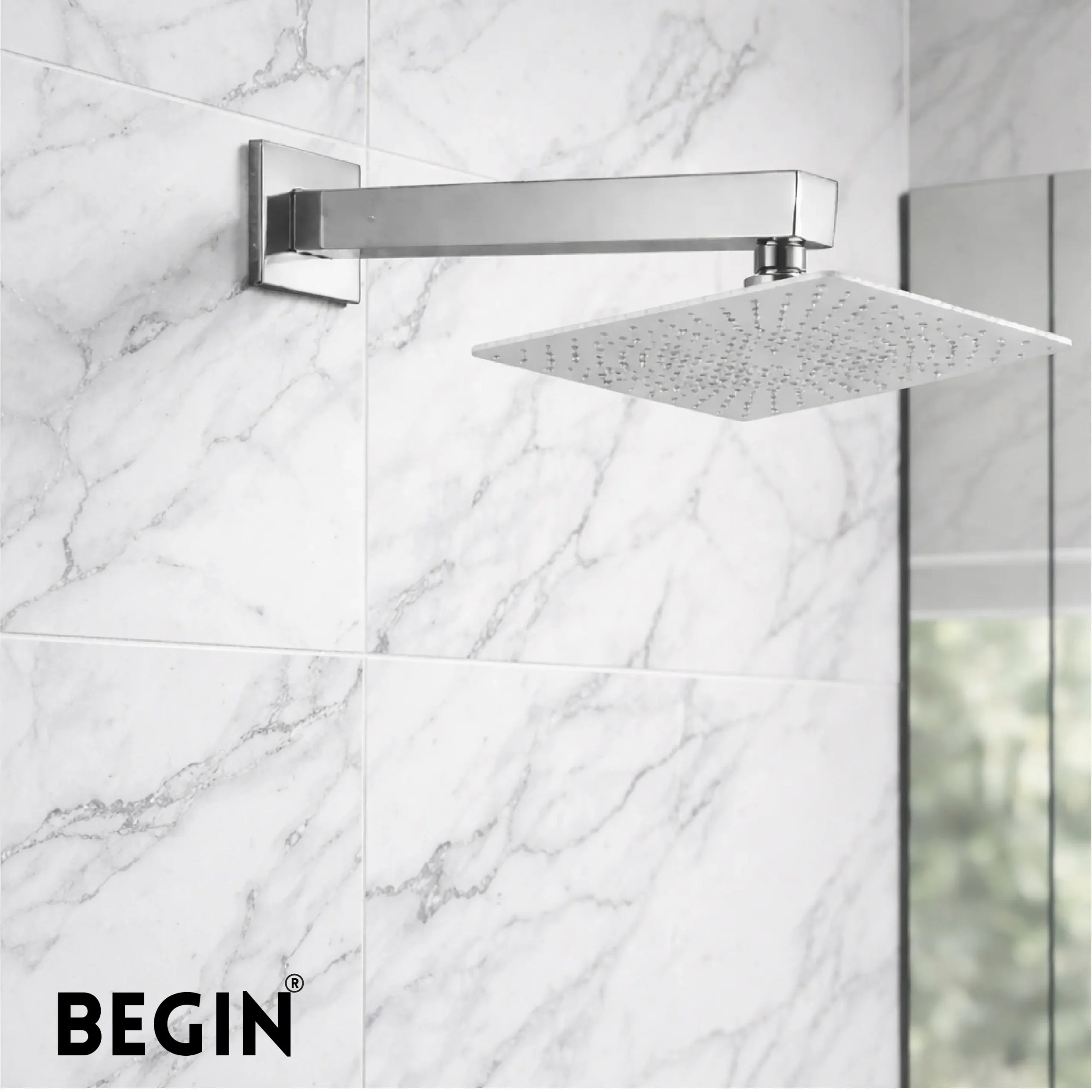 Square Overhead Shower 12x12 Inch AB3174 – Begin Faucets