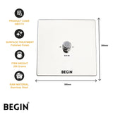 Square Overhead Shower 12x12 Inch AB3174 – Begin Faucets