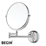 Brass Magnifying Mirror AC0075 – Premium Bathroom Mirror | Begin Faucets