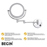 LED Magnifying Mirror AC0080 – Premium Bathroom Mirror | Begin