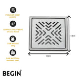 Bathroom Drain Cover 5×5 | Stainless Steel 304