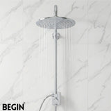 Maze Round High Pressure Overhead Shower Head AB3124 | BEGIN Faucets