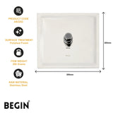 UltraSlim Overhead Shower 8x8 AB3202 – Begin