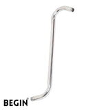 S Bend 18inch Round Shower Rod AD0196 | Begin