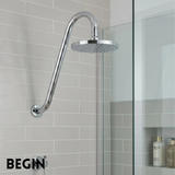 S Bend Round Shower Rod AD0197 | Begin Faucets