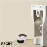 Commode WC Offset Connector 4 Inch AE0011 | Begin Faucets