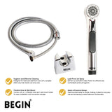 Aura Hi-Rise Health Faucet Set | Chrome | Jet Spray | Begin