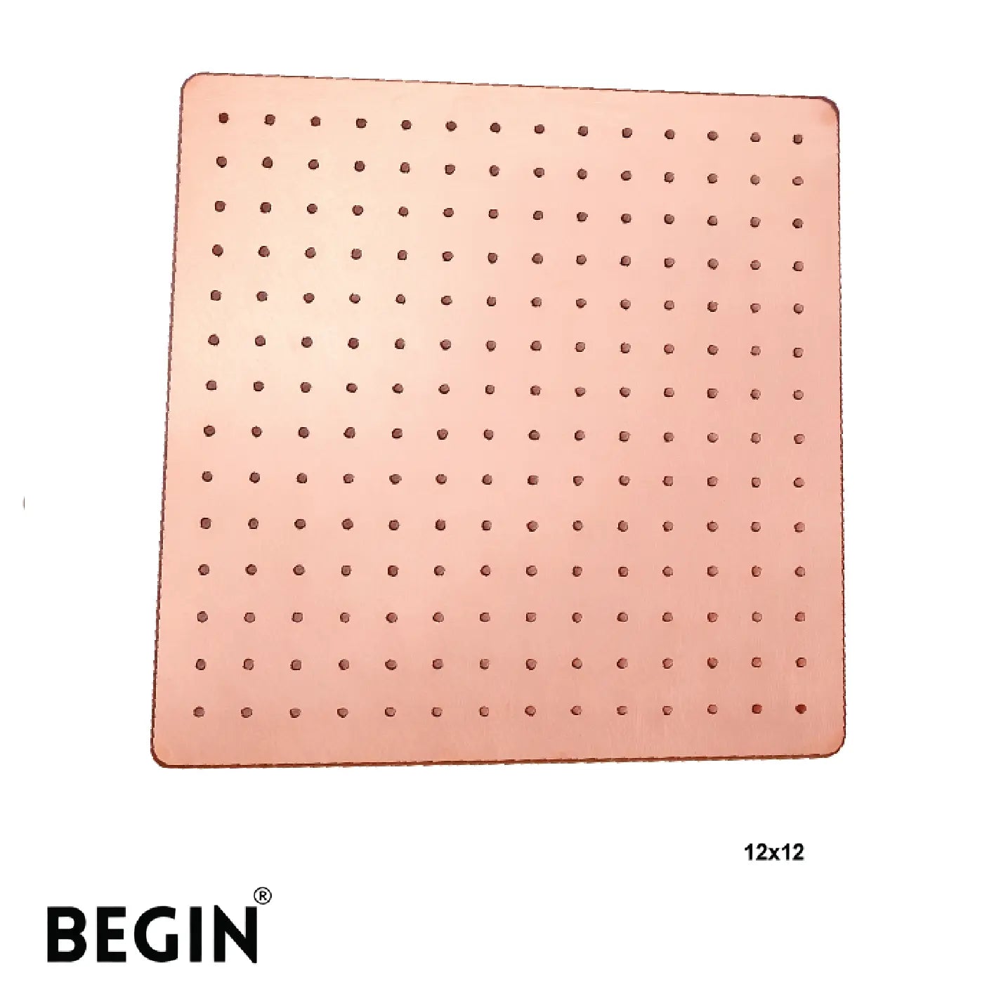 Rose Gold Overhead Shower 8x8 AB3152RG – Begin Faucets