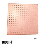 Rose Gold Overhead Shower 8x8 AB3152RG – Begin Faucets