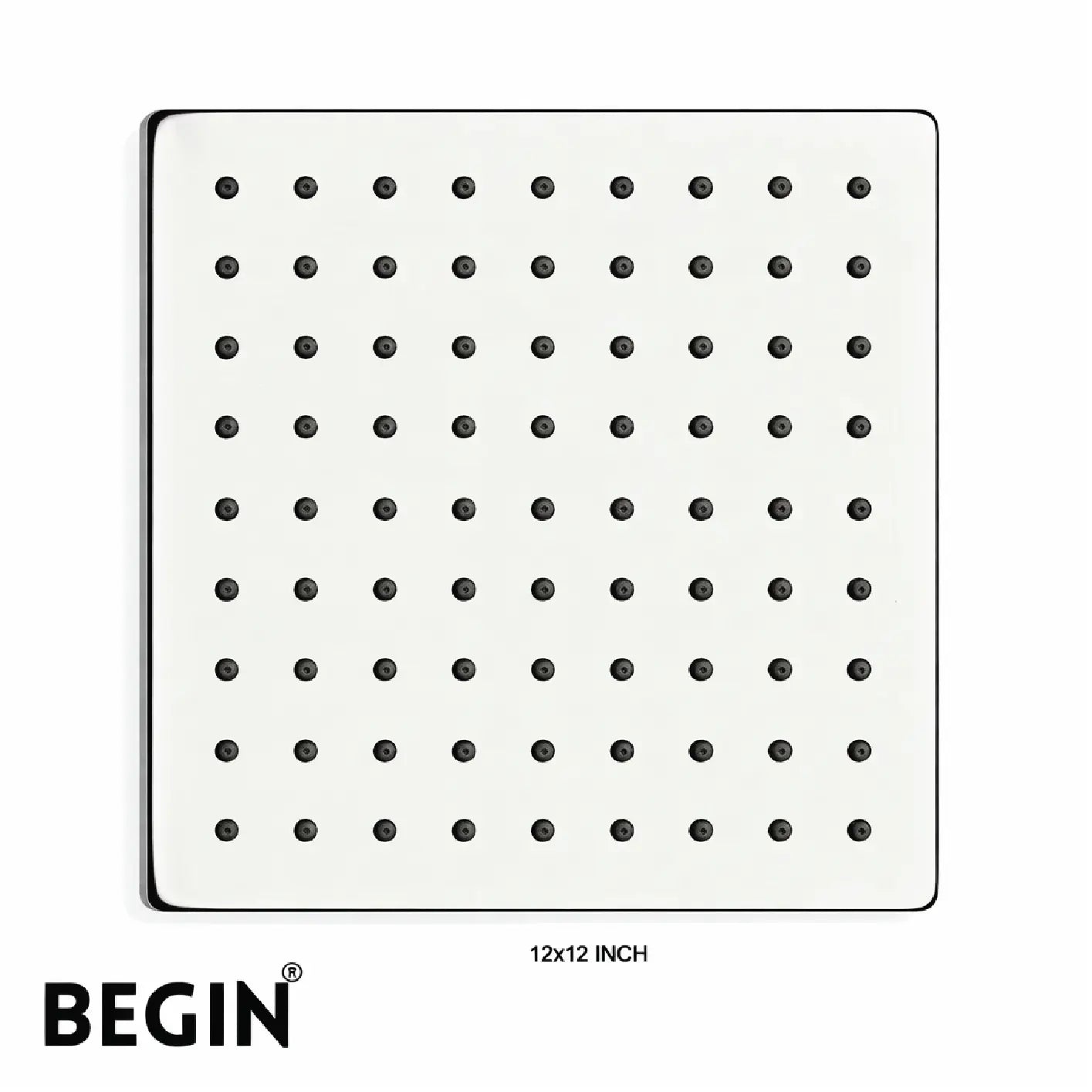 Square Rain Shower 10x10 AB3153 | Premium Overhead Shower | Begin Faucets