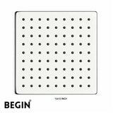 Square Rain Shower 10x10 AB3153 | Premium Overhead Shower | Begin Faucets