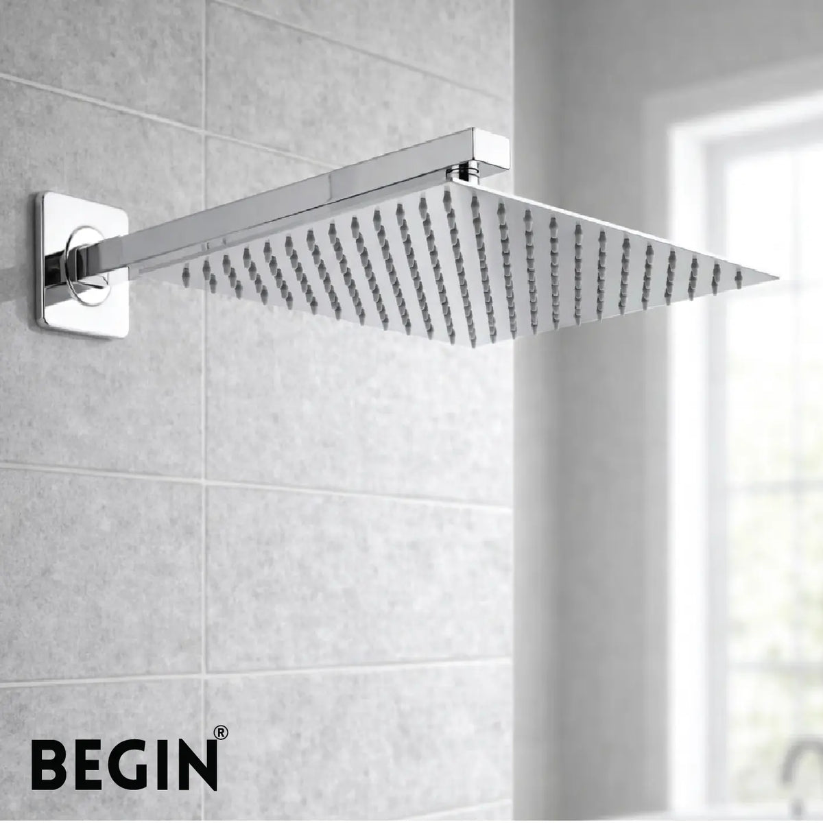 UltraSlim Overhead Shower 10x10 AB3203 – Begin Faucets
