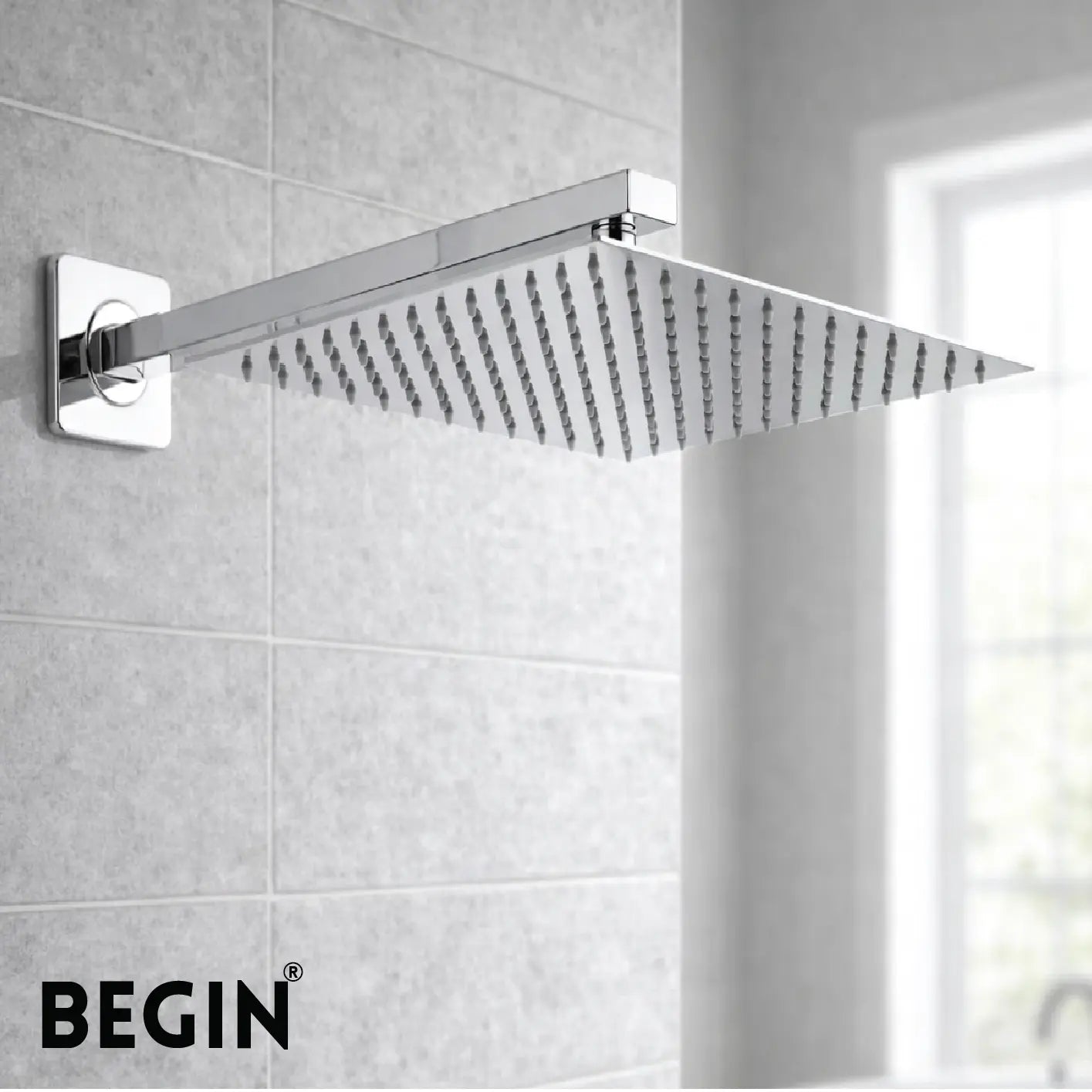 UltraSlim Overhead Shower 10x10 AB3203 – Begin Faucets