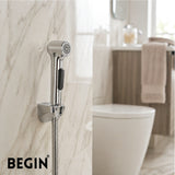 Aura Health Faucet Set Round Shape with Premium Chrome Bathroom Jet Spray