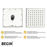 Square Rain Shower 10x10 AB3153 | Premium Overhead Shower | Begin Faucets