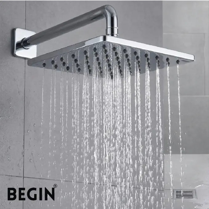 Square Rain Shower 10x10 AB3153 | Premium Overhead Shower | Begin Faucets