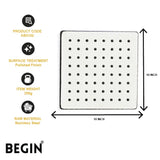 Square Rain Shower 10x10 AB3153 | Premium Overhead Shower | Begin Faucets