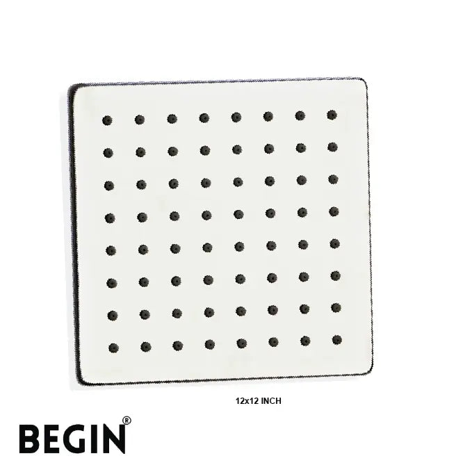 Square Rain Shower 12x12 AB3154 – Premium Overhead Shower | Begin Faucets