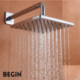 Square Rain Shower 12x12 AB3154 – Premium Overhead Shower | Begin Faucets