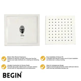Ultra Slim Overhead Shower 12x12 AB3204 – Begin Faucets