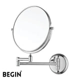 Stainless Steel Magnifying Mirror AC0070 Premium Bathroom Mirror | Begin Faucets