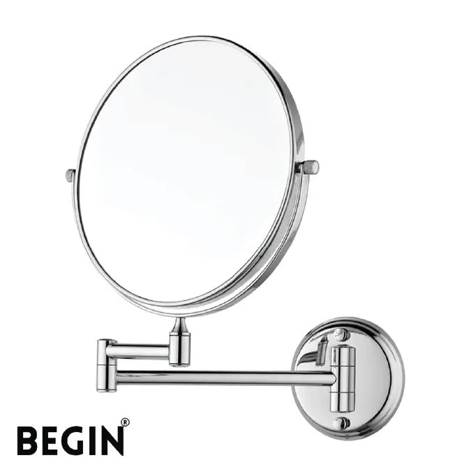 Stainless Steel Magnifying Mirror AC0070 Premium Bathroom Mirror | Begin Faucets